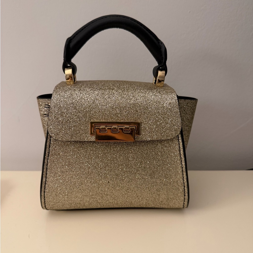 Zac Posen Gold Glitter Mini Bag